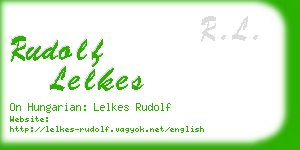rudolf lelkes business card